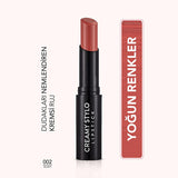 Flormar Creamy Stylo Blushy Lipstick: Hydrating, High-Pigment, Semi-Gloss Finish for Comfortable, All-Day Color