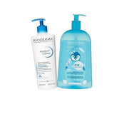 Bioderma Baby Skincare Set - Gentle Cleanser & Moisturizer for Sensitive Skin