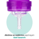 Mamajoo Non-Spill Anti-Colic Straw Cup Purple 270ml