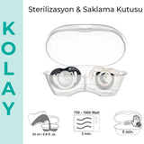 Mamajoo Orthodontic Black & Pearl Night & Day Pacifier Set 12m+