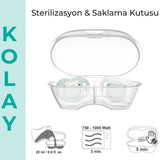 Mamajoo Powder Green Orthodontic Silicone Pacifier Set with Box 0m+