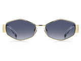 Marc Jacobs Shiny Black Square Women's Sunglasses 55mm