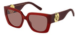 Marc Jacobs 687/S Burgundy Women's Designer Sunglasses 1 Pair