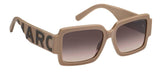 Marc Jacobs 693/S Brown Gradient Square Women's Sunglasses