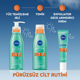 Nivea Derma Skin Clear Anti-Acne Facial Toner - Salicylic Acid (BHA) & Niacinamide - Pore Cleansing, Oil Control, and Skin Revitalizing Toner for Acne-Prone & Oily Skin
