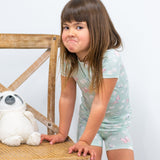 Mint Butterfly Daisy Bamboo Summer Pajama Set