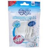 Misip Dental Floss Picks with Case 50 Count