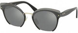 Miu Miu 53T Cat-Eye Sunglasses with Yellow Metal Frames 53mm