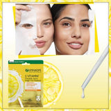 Garnier Vitamin C Brightening Sheet Face Mask for All Skin Types - Nourishing, Hydrating, and Brightening Skincare