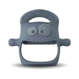 Mochi Grey Silicone Teether Soothing Multi-Texture Toy