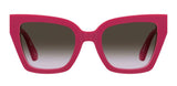 Moschino MOS161/S Brown Violet Gradient Square Sunglasses