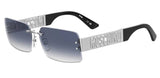 Moschino MOS169/S Dark Blue Shaded Women's Sunglasses 61mm