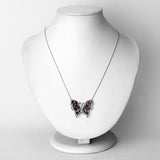 4.60 Carat Genuine Garnet .925 Sterling Silver Necklace