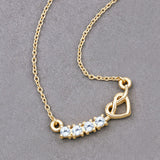 0.24 Carat Genuine Aquamarine .925 Sterling Silver Necklace