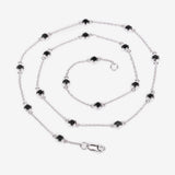 1.98 Carat Genuine Blue Sapphire .925 Sterling Silver Necklace