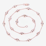 4.86 Carat Genuine Morganite .925 Sterling Silver Necklace