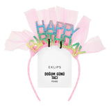 Eklips Pink Happy Birthday Celebration Headband 1 Count