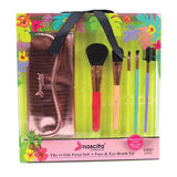 Nascita 5-Piece Colorful Makeup Brush Set with Bag