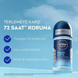 Nivea Men Fresh Active Deodorant Roll-On Duo 50ml & 25ml
