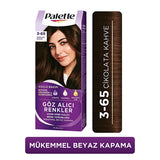 Palette Hair Dye - Intense Chocolate Brown Color with Keratin Care