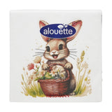Alouette Spring Bunny Cocktail Napkins 26x26cm 20-Pack