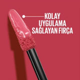 Maybelline Super Stay Vinyl Ink Liquid Lipstick - Long Lasting Lip Color with Vinyl Ink Finish, Rouge Shade 145 Rogue
