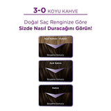 Palette Hair Dye - 3-0 Dark Brown with Keratin & Nourishing Oils for Vibrant Color