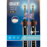 Oral-B Pro 2 (2900) BLACK EDITION RECHARGEABLE TOOTHBRUSH +BONUS HANDLE