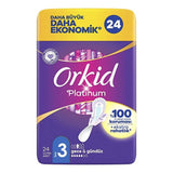 Orkid Platinum Night Sanitary Pads Soft & Absorbent 24 Count