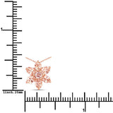 0.99 Carat Genuine Morganite 10K Rose Gold Pendant