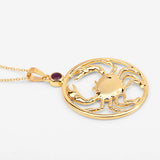 0.33 Carat Genuine Ruby .925 Sterling Silver Pendant