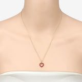 0.43 Carat Genuine Ruby 10K Yellow Gold  Pendant