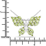 3.90 Carat Genuine Peridot .925 Sterling Silver Pendant