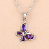 0.60 Carat Genuine Amethyst .925 Sterling Silver Pendant