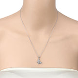 0.78 Carat Genuine Blue Topaz .925 Sterling Silver Pendant
