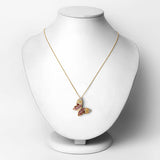 1.62 Carat Genuine Multi Stones .925 Sterling Silver Pendant
