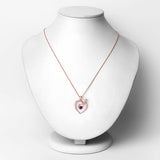 0.25 Carat Genuine Amethyst .925 Sterling Silver Pendant