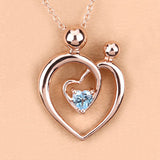 0.28 Carat Genuine Swiss Blue Topaz .925 Sterling Silver Pendant