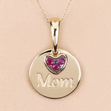 0.20 Carat Genuine Ruby .925 Sterling Silver Pendant