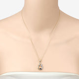 0.19 Carat Genuine Blue Sapphire .925 Sterling Silver Pendant