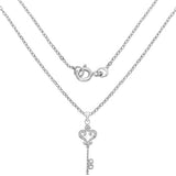 0.10 Carat Genuine White Diamond .925 Sterling Silver Pendant