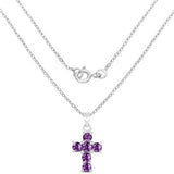 1.44 Carat Genuine Amethyst .925 Sterling Silver Pendant