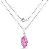 1.66 Carat Genuine Ruby .925 Sterling Silver Pendant