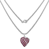 3.68 Carat Genuine Ruby .925 Sterling Silver Pendant