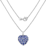 3.96 Carat Genuine Tanzanite .925 Sterling Silver Pendant