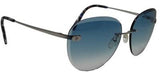 Papary Hollywood Blue C10 Grey Metal Gradient Sunglasses