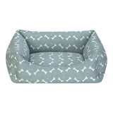 Pet Comfort Uniform Bone Mint & White Pet Bed Small 50x40cm