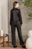 Pierre Cardin 1200 Women's Comfy Cotton Pajama Set Black