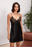 Pierre Cardin 4500 Nightgown and Robe Set in Black