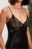 Pierre Cardin 4500 Nightgown and Robe Set in Black